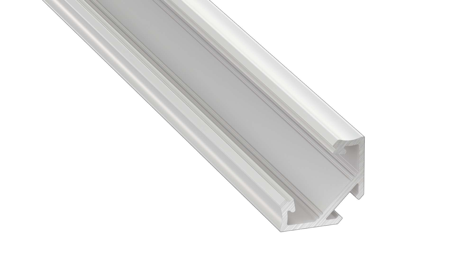 Lumines profile type C lacquered white, 6,15 m